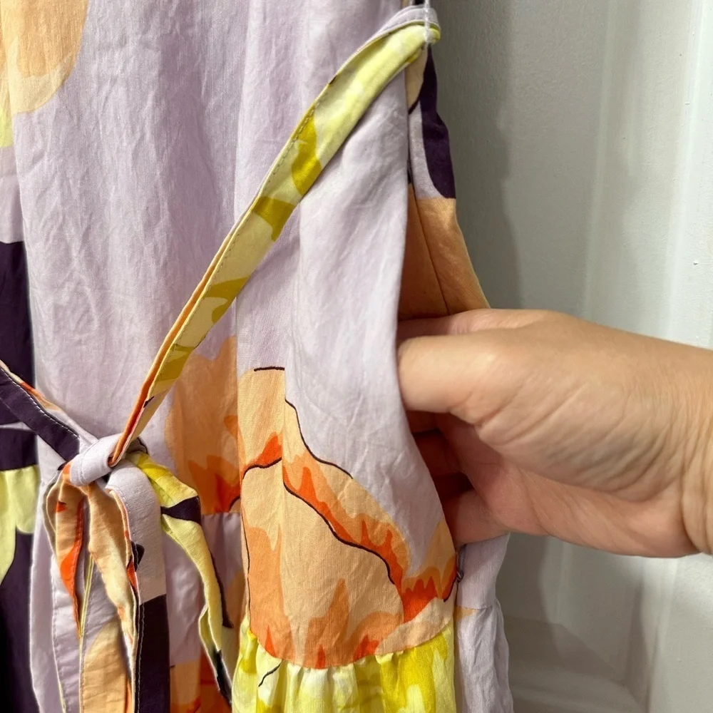 NWT Anthropologie Floral Wrap Maxi dress by Maeve - Picture 9 of 13